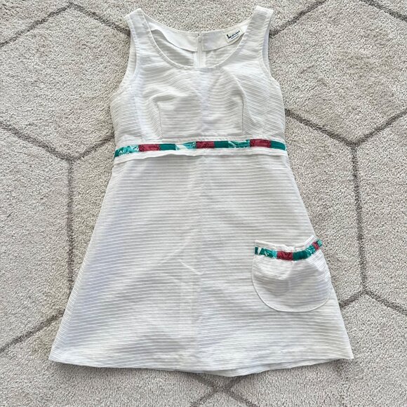 Vintage 70s Handmade Tennis Sundress Tenniscore Meets Retro Chic - Picture 10 of 10
